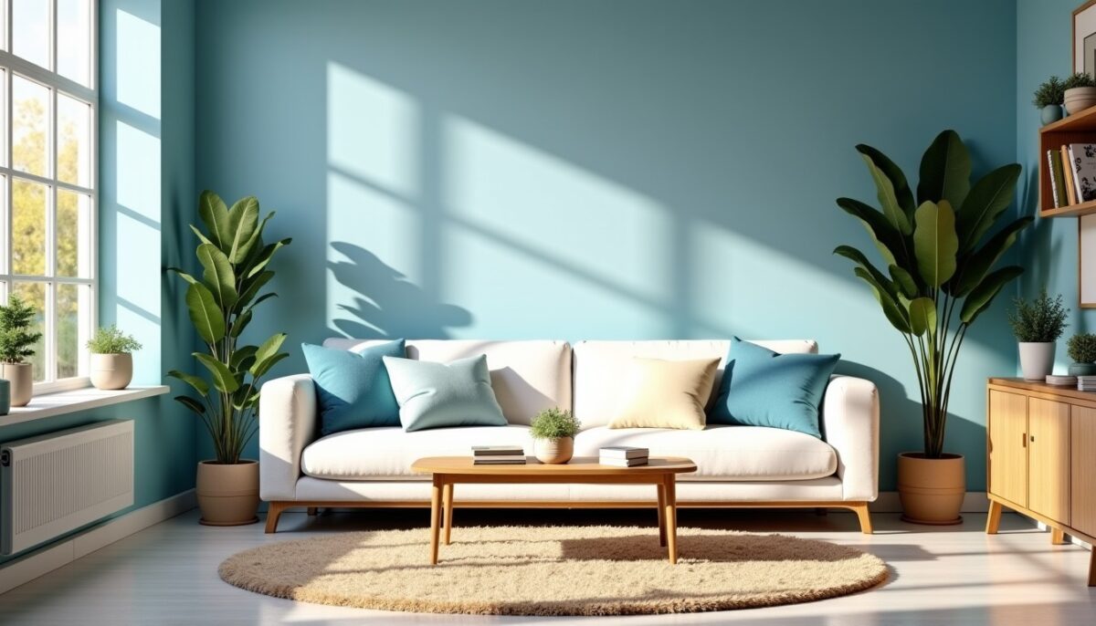 Peinture bleu pastel : inspirations, applications et harmonies déco