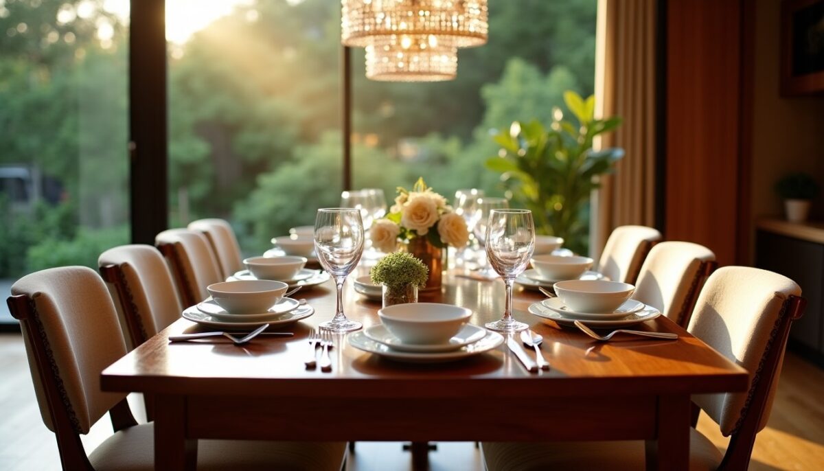 Table pour 8 personnes : Comment choisir les dimensions idéales ?