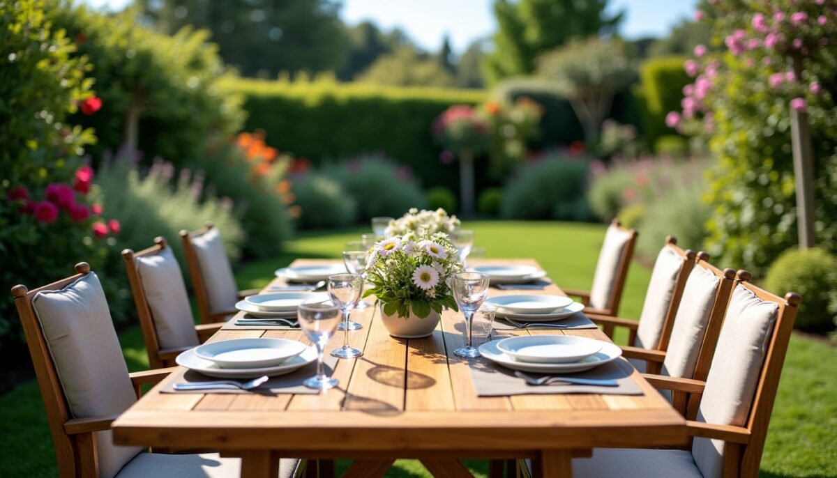 Table de jardin 6 places : le guide pour des repas en plein air réussis