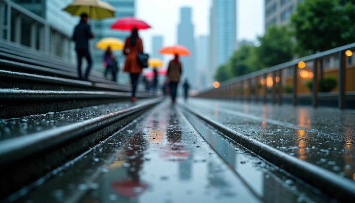 Escaliers glissants : vigilance accrue face à la pluie cet été